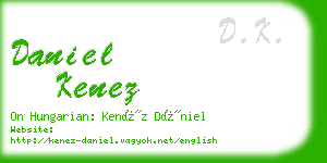 daniel kenez business card